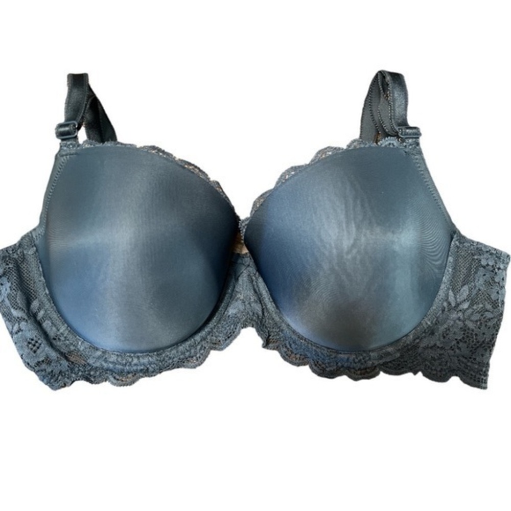 Victoria'a Secret Vintage Periwinkle Blue Lace Full Cup Underwire Bra 32…